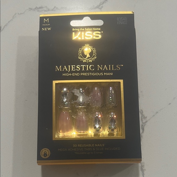 Kiss Accessories - KISS Majestic Nails - Pink and Silver Glam